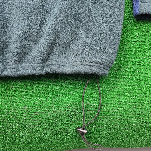 American Eagle Sweater Mens XL Gray 1/4 Zip Pullover Fleece Vintage Made in USA - Picture 3 of 7